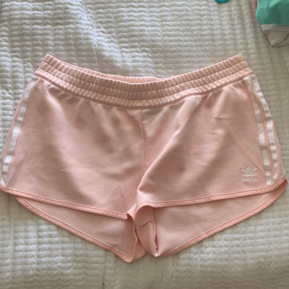 adidas pink sport shorts